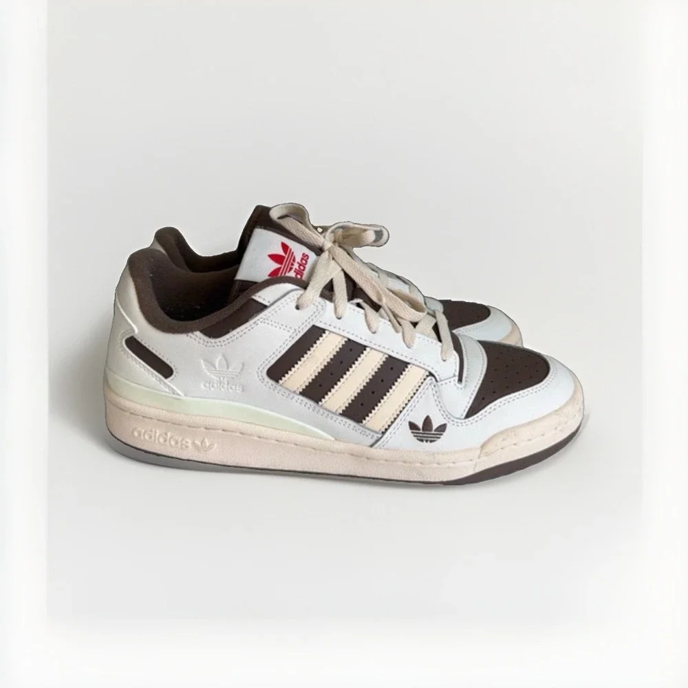 Adidas Forum Low Shoe Palace Exclusive Men's 11 White Brown ID8614 Sneakers